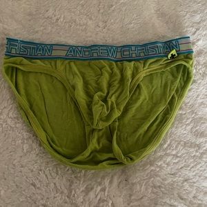 Andrew Christian Neon Green brief